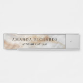 大理石のルック名とタイトル サインプレート (正面)