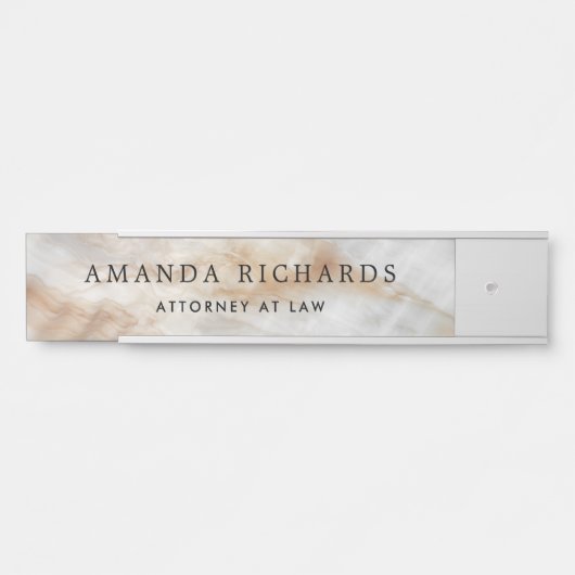 大理石のルック名とタイトル サインプレート (正面)