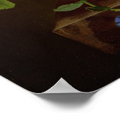 大理石のレッジの花の静止ライフ, 1800-01 ポスター (角)