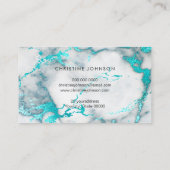 大理石のロゴティール（緑がかった色） 名刺 (裏面)