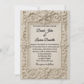 大理石のヴェール　フォト　ウェディング　招待状 招待状 (正面)