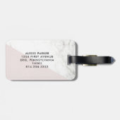 大理石の一見のCiao |のイタリア語こんにちはおよびさようなら ラゲッジタグ (裏面横)