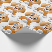 大理石の上の子犬 ラッピングペーパー (角)