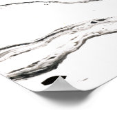 大理石の下の6つの足16x12 ポスター (角)