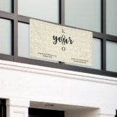 大理石の会社のロゴのコンベンションマーケット 横断幕 (ビルの外側)