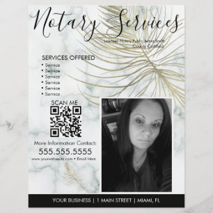 大理石の公証人サービスフォトビジネスフライヤー チラシ