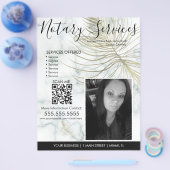 大理石の公証人サービスフォトビジネスフライヤー チラシ (シングル)