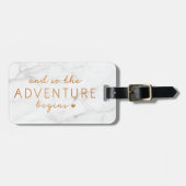 大理石の冒険が始まる ラゲッジタグ (正面横)