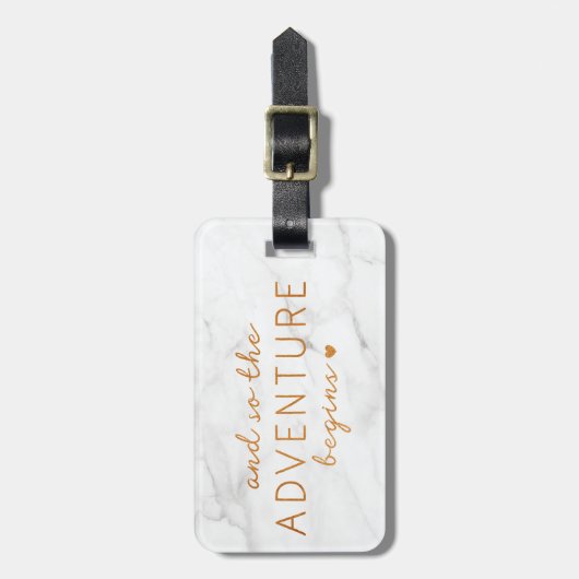 大理石の冒険が始まる ラゲッジタグ (正面縦)