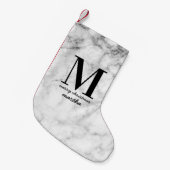 大理石の効果の期首在庫量 スモールクリスマスストッキング (正面 (吊り時))