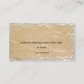 大理石の名刺のクラリネット 名刺 (裏面)