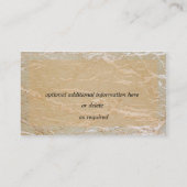 大理石の名刺のクラリネット 名刺 (裏面)