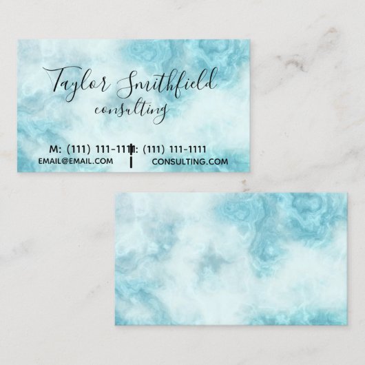 大理石の名刺 名刺 (正面/裏面)