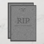 大理石の墓標 ハロウィンパーティーの招待状 招待状 (正面/裏面)