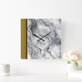 大理石の壁時計 スクエア壁時計 (ホーム)