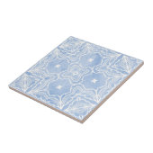 大理石の外観を持つ青い白の対称パターン タイル (側面)