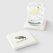 大理石の大口ベース ストーンコースター (横)