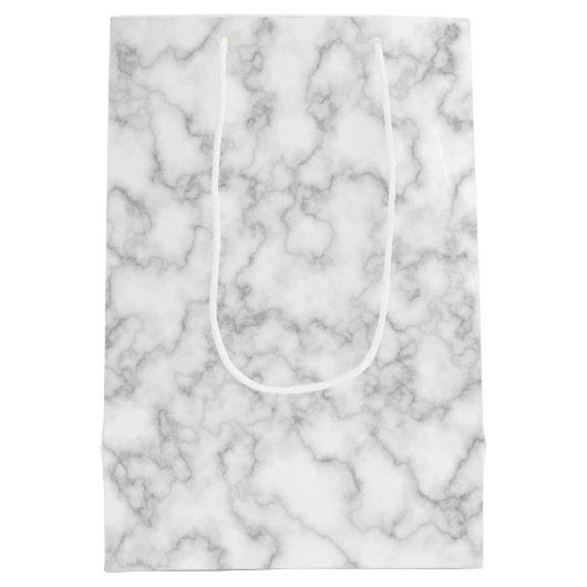 大理石の大理石模様の背景をマーリング ミディアムペーパーバッグ (裏面)
