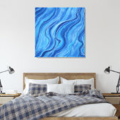 大理石の大規模な壁芸術装飾 キャンバスプリント (インサイチュ (寝室))