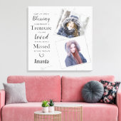 大理石の家族フォトメモリアル キャンバスプリント (インサイチュ (リビング))