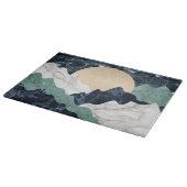 大理石の山の風景 カッティングボード (角)