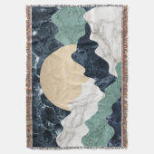 大理石の山の風景 スローブランケット (正面縦)