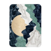 大理石の山の風景 マグネット (縦)