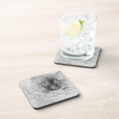 大理石の平板でうたた寝しているシベリアの子猫猫 コースター (右側)