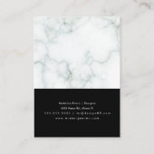 大理石の手作りアーティザンイヤリングディスプレイカード コーリングカード (裏面)