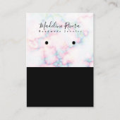 大理石の手作りアーティザンイヤリングディスプレイカード コーリングカード (正面)