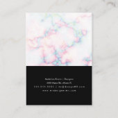 大理石の手作りアーティザンイヤリングディスプレイカード コーリングカード (裏面)