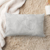 大理石の旋回プリント – ライトグレー ランバークッション (ブランケット)