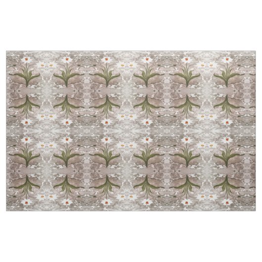 大理石の水仙 ファブリック (ファットクウォーター)