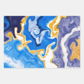 大理石の流体アート ラッピングペーパーシート (正面3)