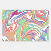 大理石の流体アート ラッピングペーパーシート (正面2)