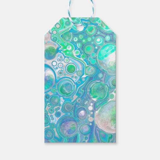 大理石の海ガラスへ行き来 ギフトタグ (正面)