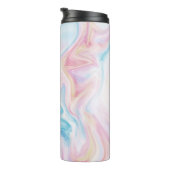 大理石の渦巻きとオーム記号 タンブラー (回転右)