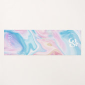 大理石の渦巻きオムシンボル ヨガマット (正面(横))