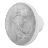 大理石の渦巻のプリント-静かに灰色 セラミックノブ (右)