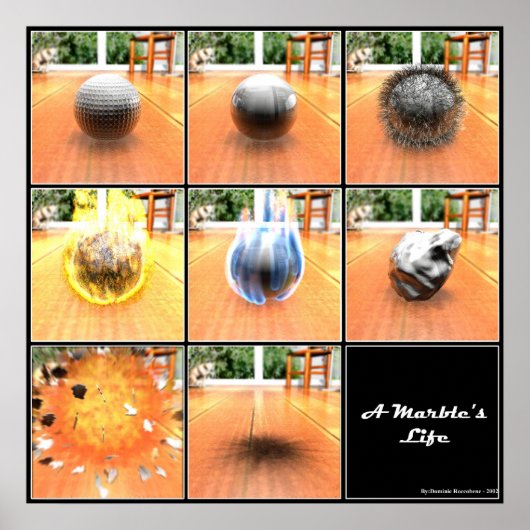 大理石の生活 ポスター (正面)