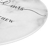 大理石の白いミセスエレガントミセス結婚 カッティングボード (角)