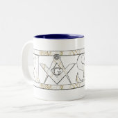 大理石の石大工 ツートーンマグカップ (正面左)