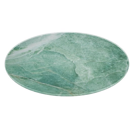 大理石の石模様、緑のテクスチャ。 カッティングボード (角)