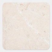 大理石の石造りの中立タイルのブラウンの背景のブランク スクエアシール (正面)