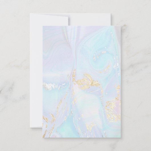 大理石の第1聖餐式 招待状 (裏面)