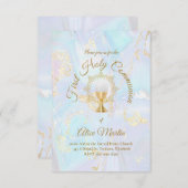 大理石の第1聖餐式 招待状 (正面/裏面)