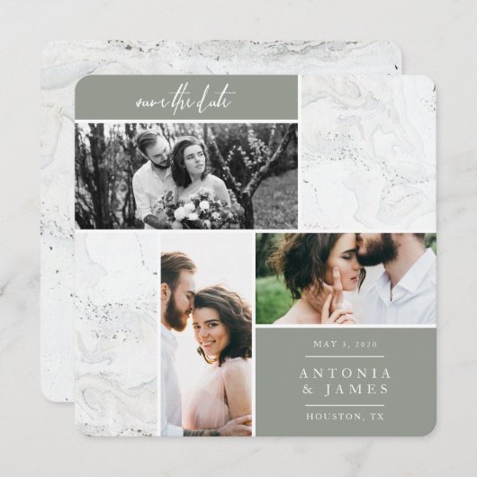 大理石の箱に日付を保存 セーブザデート (正面/裏面)