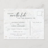 大理石の箱は日付カードを保存 案内ポストカード (裏面)