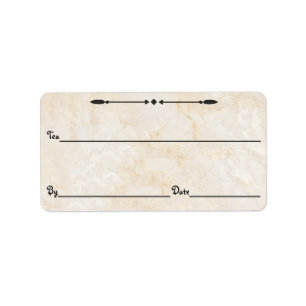 大理石の紅茶/コーヒー/その他のキャニスターラベル ラベル