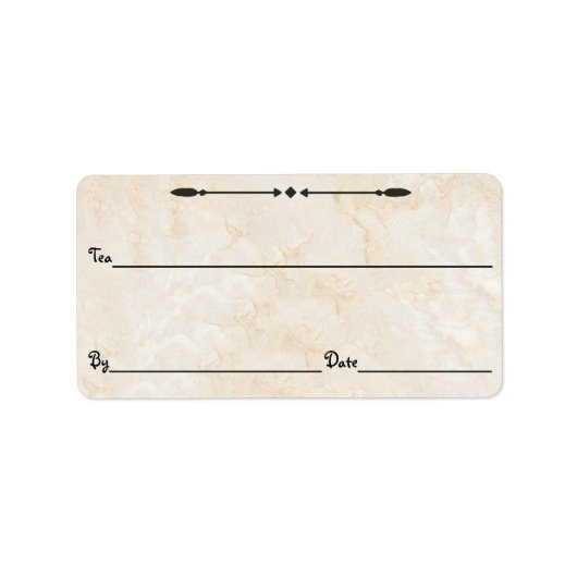 大理石の紅茶/コーヒー/その他のキャニスターラベル ラベル (正面)